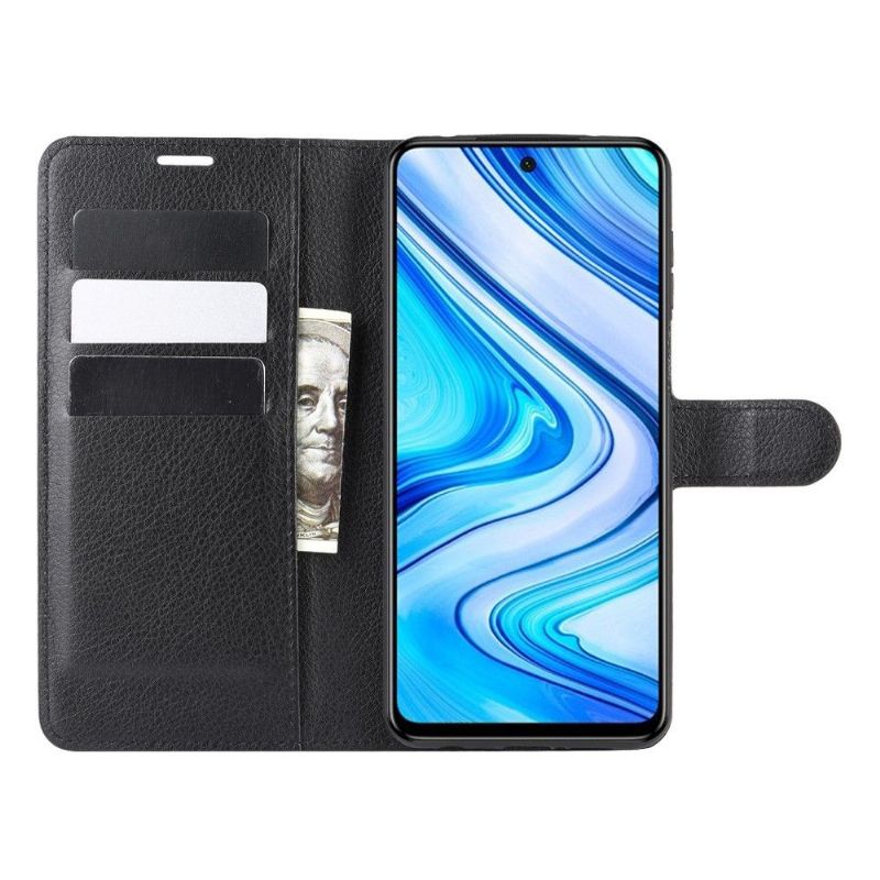 Folio Deksel Til Xiaomi Redmi Note 9S / Redmi Note 9 Pro Lommebok Skinnstil