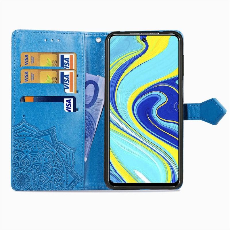 Folio Deksel Til Xiaomi Redmi Note 9S / Redmi Note 9 Pro Mandala Kortholder