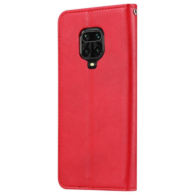 Lærdeksel Til Xiaomi Redmi Note 9S / Redmi Note 9 Pro Originalitet Kortholder Stativ