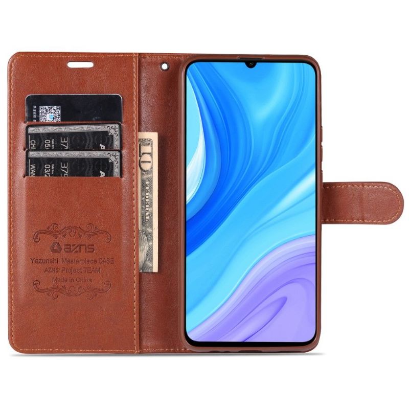 Folio Deksel Til Huawei Y6p Azns Retro Leather Effect