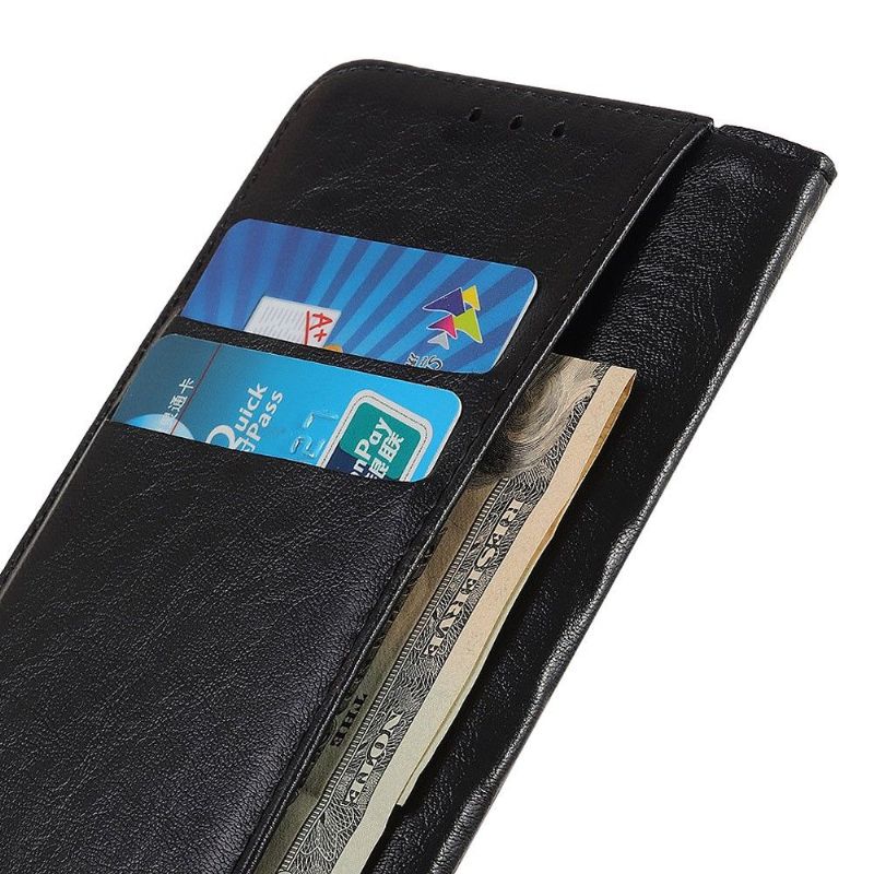 Beskyttelse Deksel Til Samsung Galaxy Note 20 Folio Deksel Simone Aged Leather Effect Card Holder