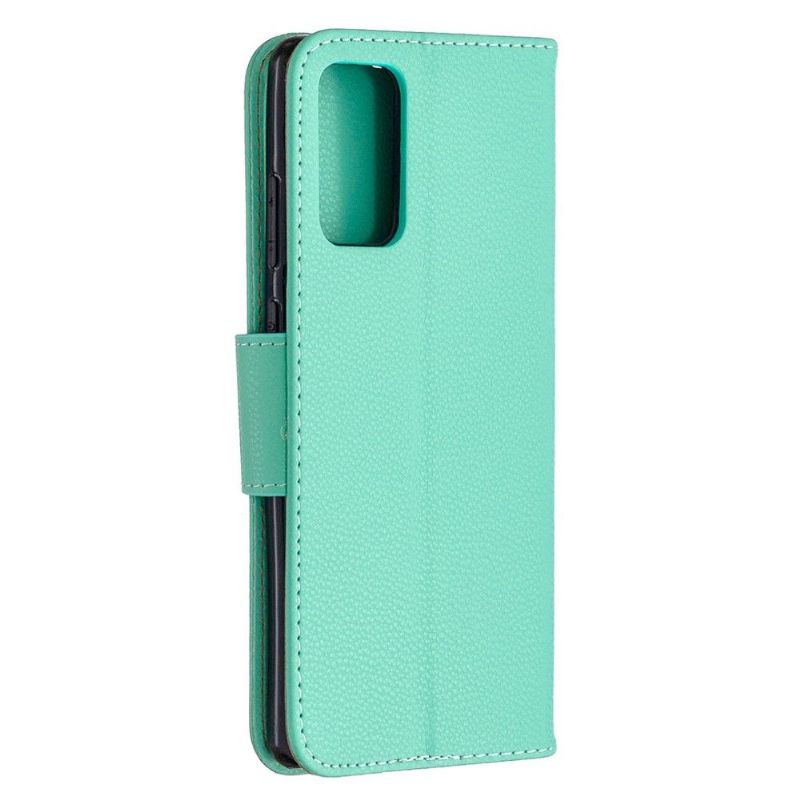 Case Til Samsung Galaxy Note 20 Folio Deksel Grønnkornet Skinneffekt