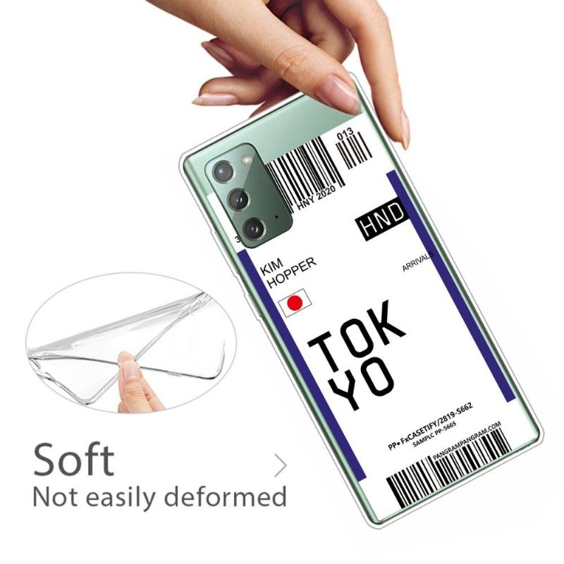 Deksel Til Samsung Galaxy Note 20 Anti-fall Boardingkort 05 Tokyo