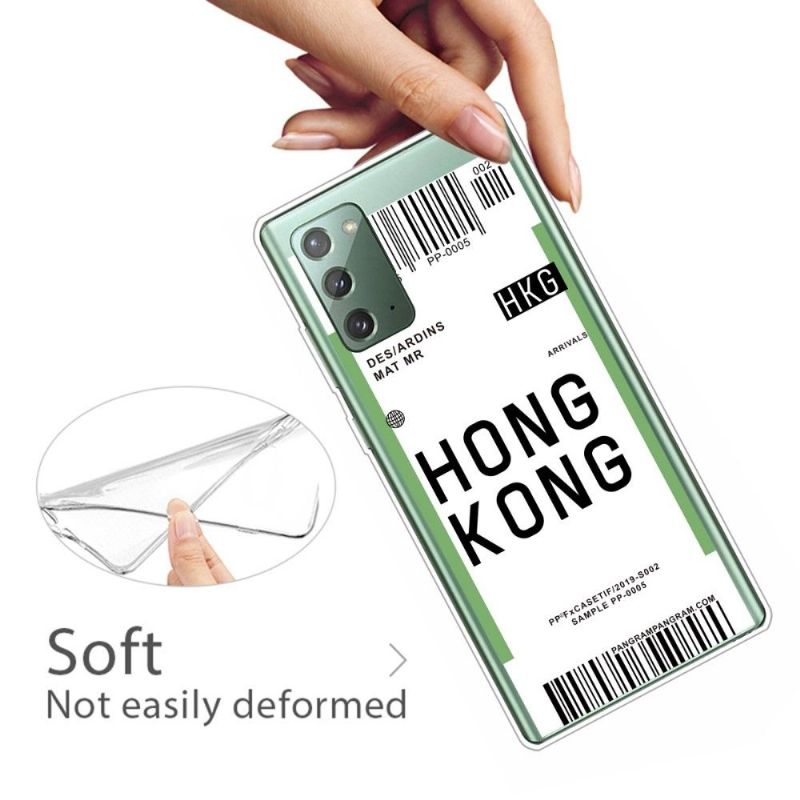 Deksel Til Samsung Galaxy Note 20 Boardingkort 07 Hong Kong