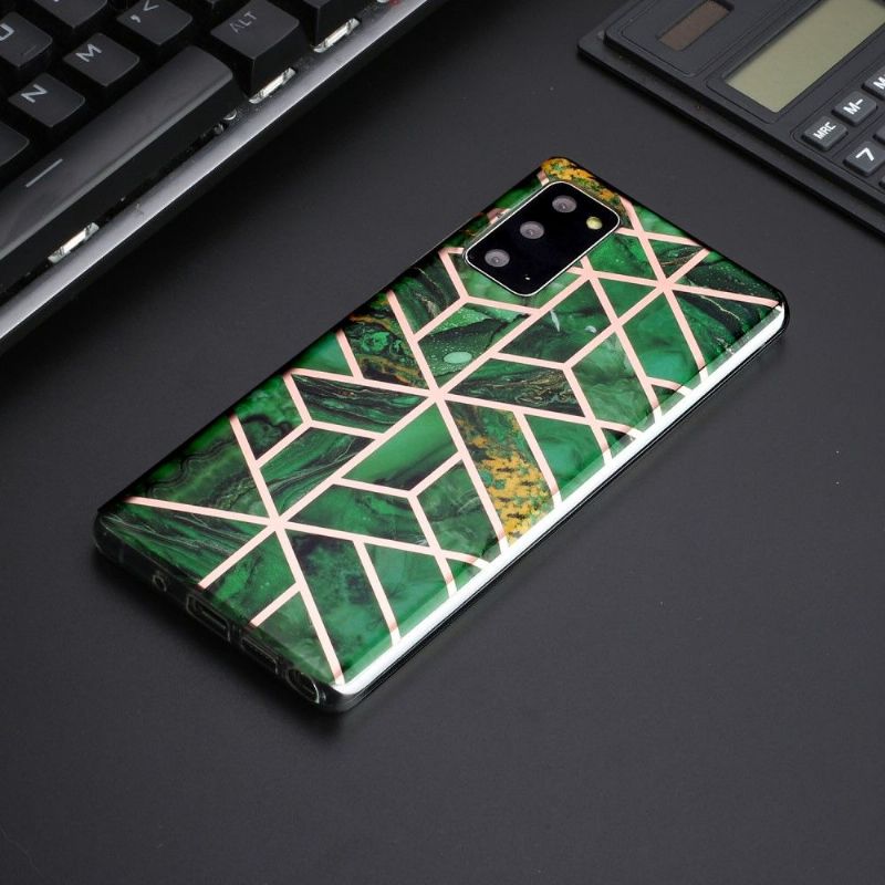 Deksel Til Samsung Galaxy Note 20 Emerald Geometri