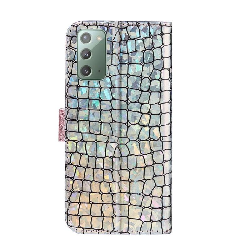 Etui Til Samsung Galaxy Note 20 Croc-effekt Glamour