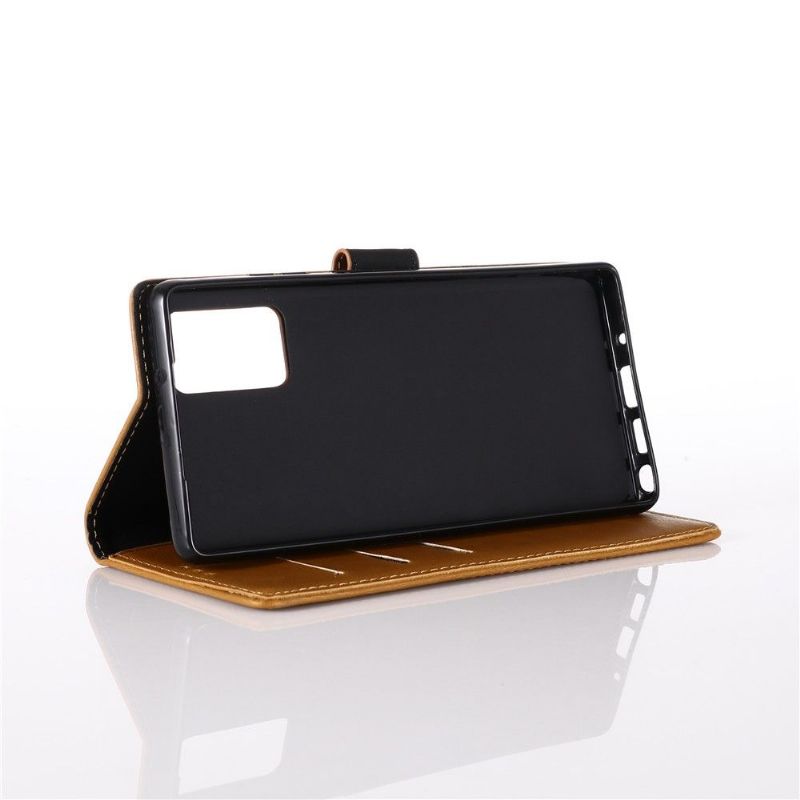 Etui Til Samsung Galaxy Note 20 Folio Deksel Retro Skinneffekt