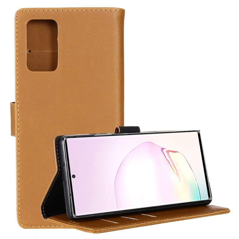 Etui Til Samsung Galaxy Note 20 Folio Deksel Retro Skinneffekt