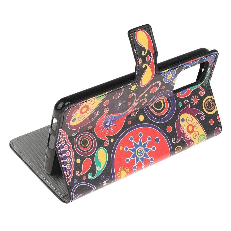 Folio Deksel Til Samsung Galaxy Note 20 Fargerik Paisley