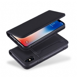 Case Til iPhone X / XS Folio Deksel Myk Berøring