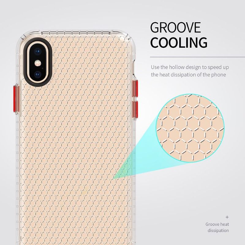 Deksel Til iPhone X / XS Anti-fall Silikon Honeycomb