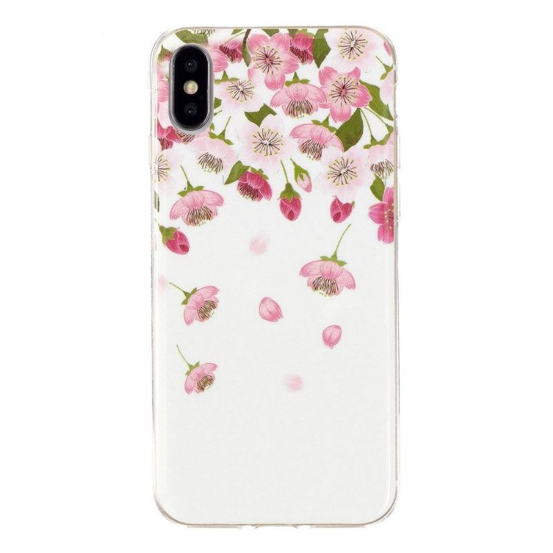 Deksel Til iPhone X / XS Fluorescerende Blomster