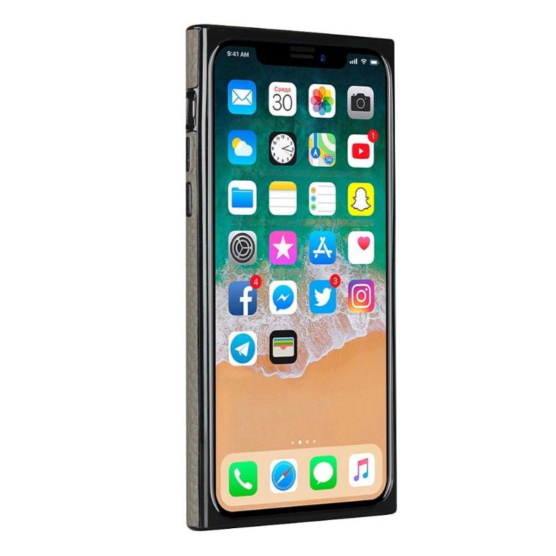 Deksel Til iPhone X / XS Skinneffekt Med Stropp