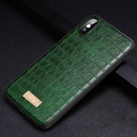 Deksel Til iPhone X / XS Sulada Croc Skinneffekt