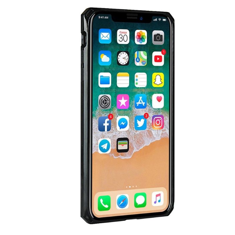 Mobildeksel Til iPhone X / XS Skinnkortholder