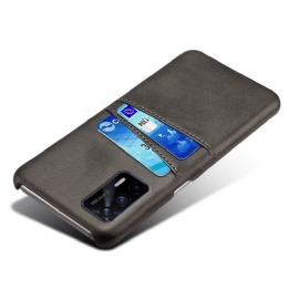 Deksel Til Realme GT 5G Melody Leather Effect Card Holder