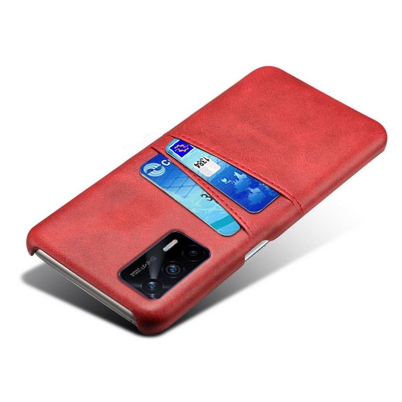 Deksel Til Realme GT 5G Melody Leather Effect Card Holder