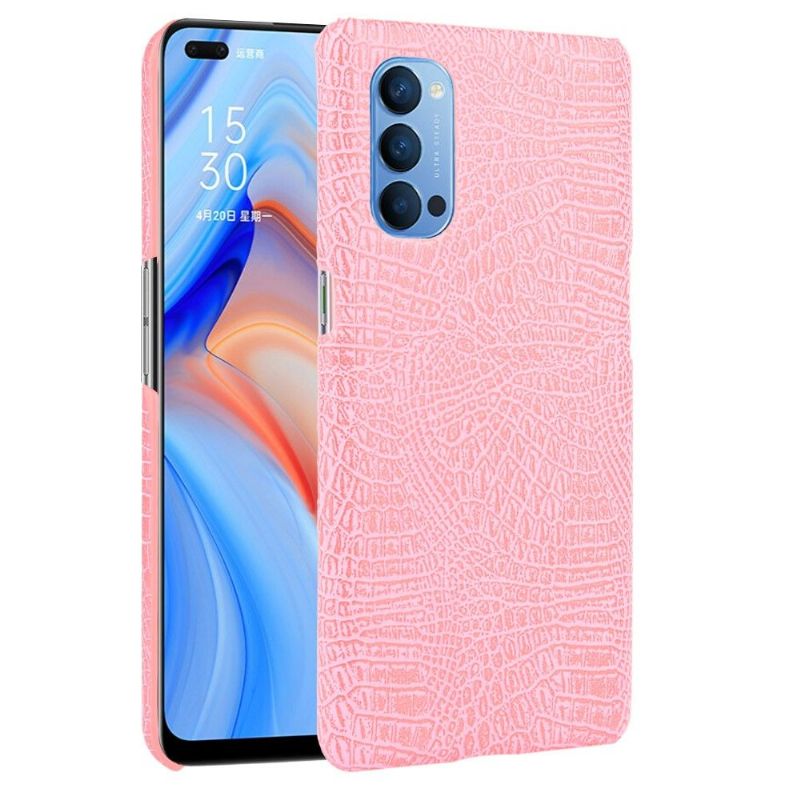 Deksel Til Oppo Reno 4 5G Originalitet Croc Skin Effekt