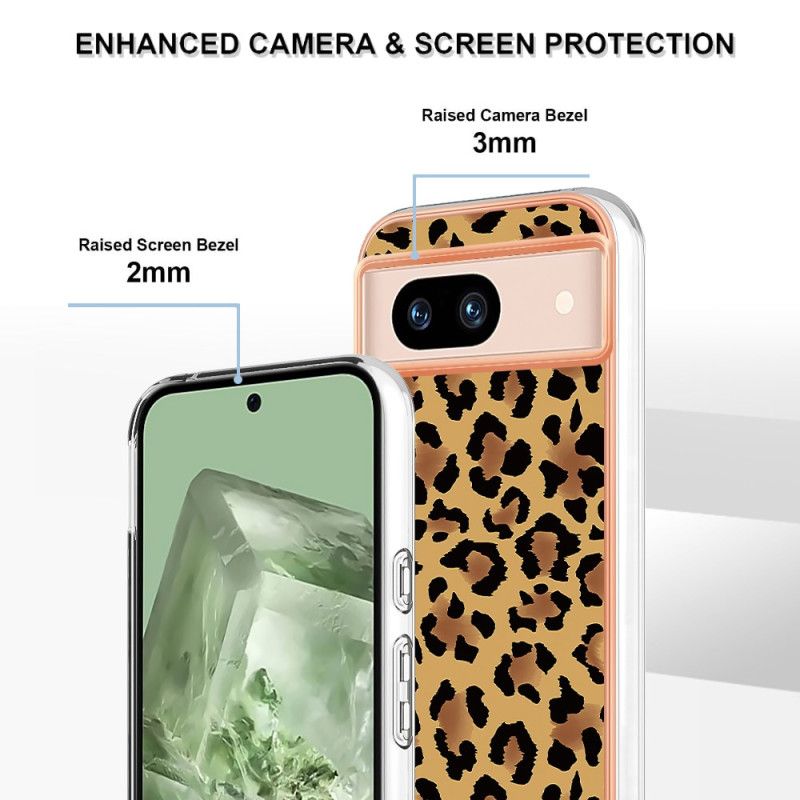 Deksel Google Pixel 8a Leopardtrykk Beskyttelse Deksel