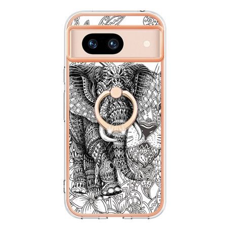 Deksel Google Pixel 8a Mobildeksel Elephant Totem Ring-støtte