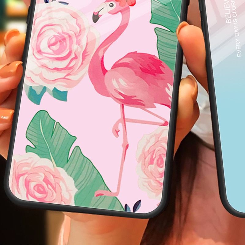 Deksel Huawei Pura 70 Pro Rosa Blomster I Herdet Glass