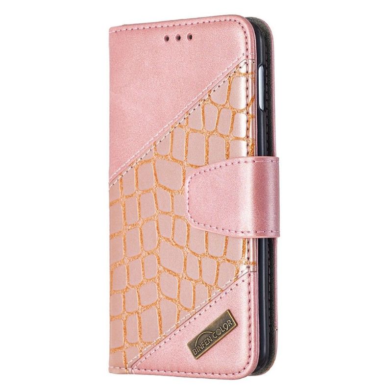 Folio Deksel Til Samsung Galaxy S10e Croc Aspect Leather Effect