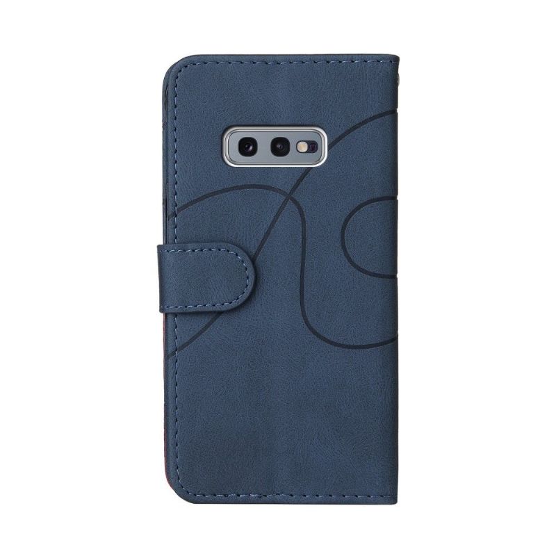 Lærdeksel Til Samsung Galaxy S10e Originalitet Bicolor Artistic