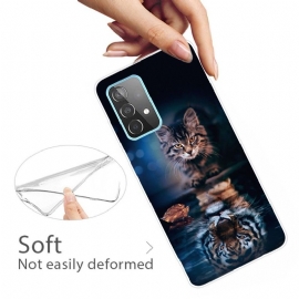 Deksel Til Samsung Galaxy A52 5G / A52 4G / A52s 5G Cat Reflection