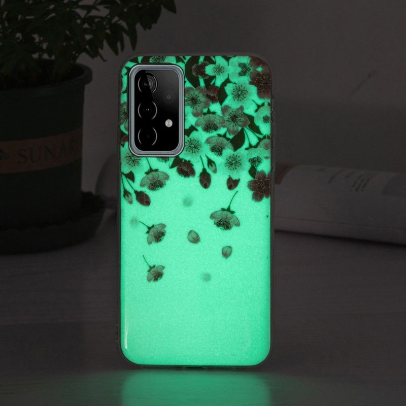 Deksel Til Samsung Galaxy A52 5G / A52 4G / A52s 5G Fluorescerende Blomster