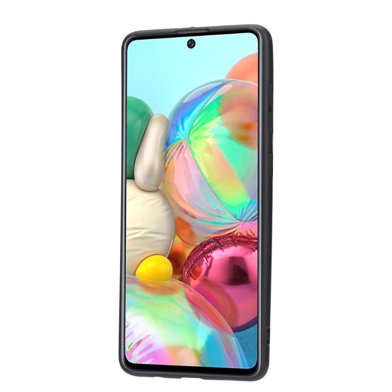 Deksel Til Samsung Galaxy A52 5G / A52 4G / A52s 5G Originalitet Lommebok Lærdeksel Skinneffekt