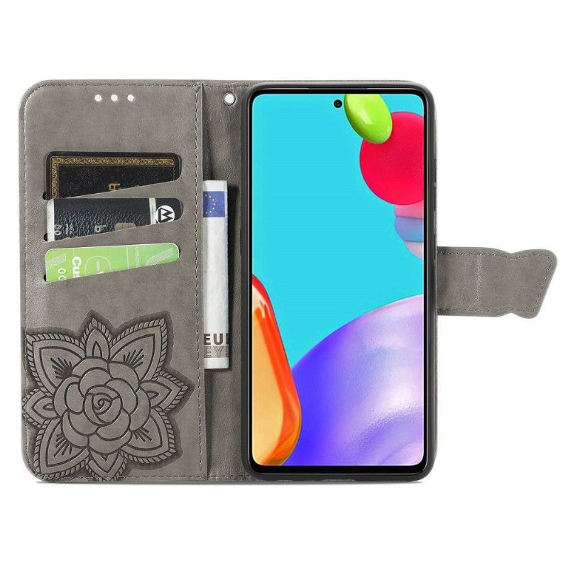 Folio Deksel Til Samsung Galaxy A52 5G / A52 4G / A52s 5G Avlastningssommerfugl