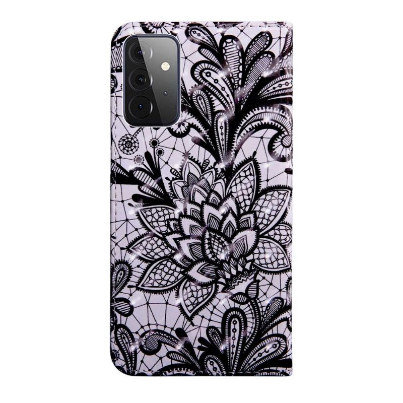 Folio Deksel Til Samsung Galaxy A52 5G / A52 4G / A52s 5G Blomsterblonde