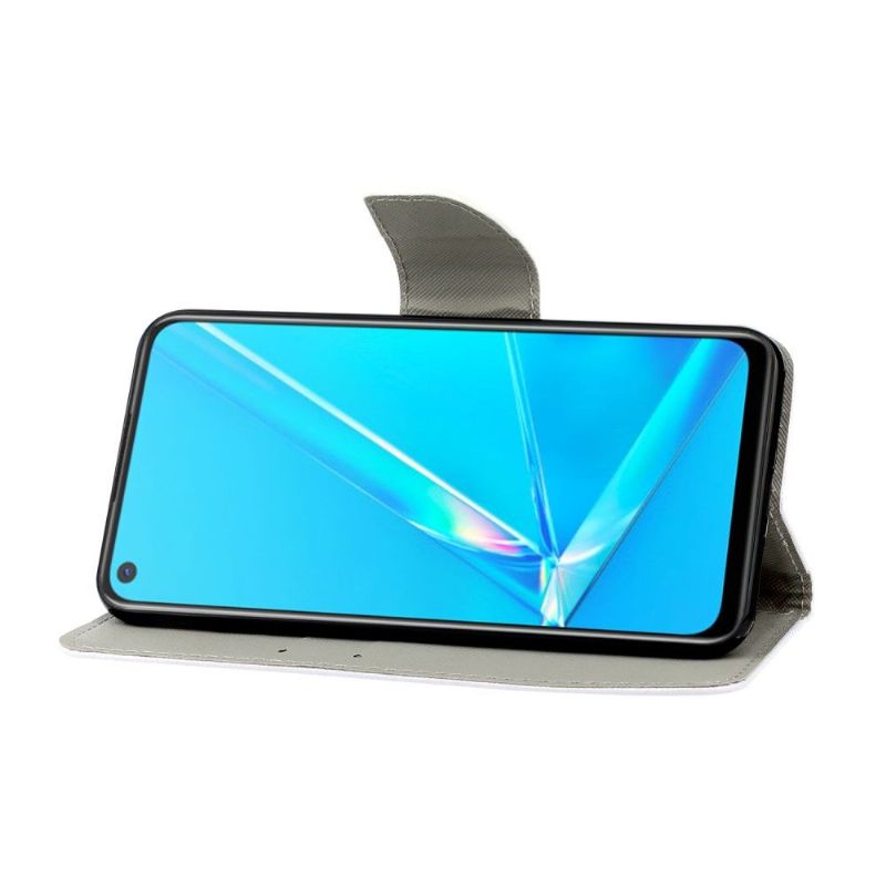 Folio Deksel Til Samsung Galaxy A52 5G / A52 4G / A52s 5G Blomsterhjerte