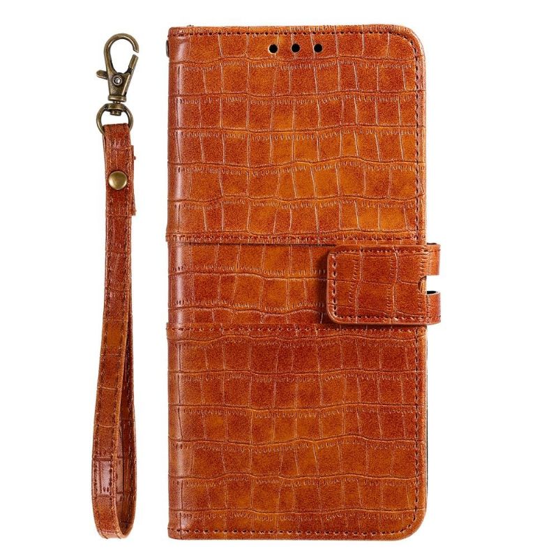 Folio Deksel Til Samsung Galaxy A52 5G / A52 4G / A52s 5G Croc Effect Leather Style