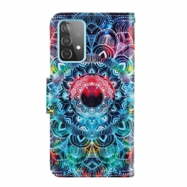 Folio Deksel Til Samsung Galaxy A52 5G / A52 4G / A52s 5G Fargerik Mandala