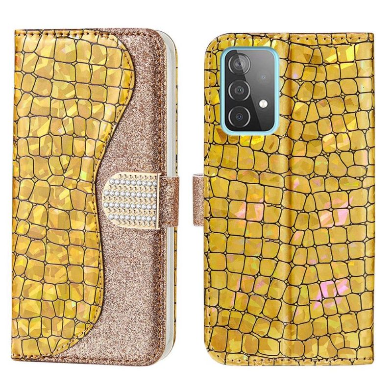 Folio Deksel Til Samsung Galaxy A52 5G / A52 4G / A52s 5G Luksus Croc-effekt Paljetter