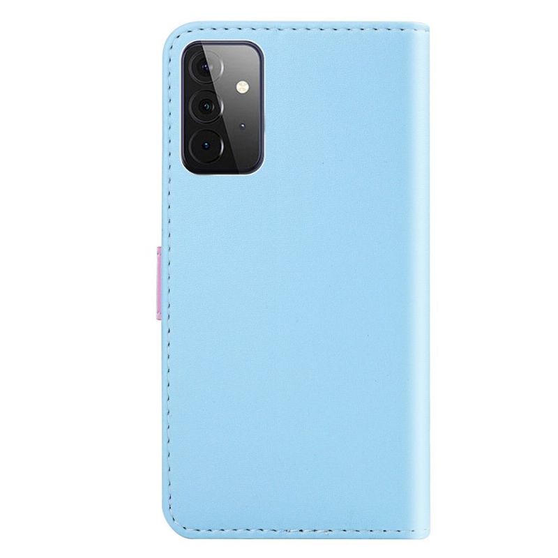 Folio Deksel Til Samsung Galaxy A52 5G / A52 4G / A52s 5G Tricolor Kunstskinn