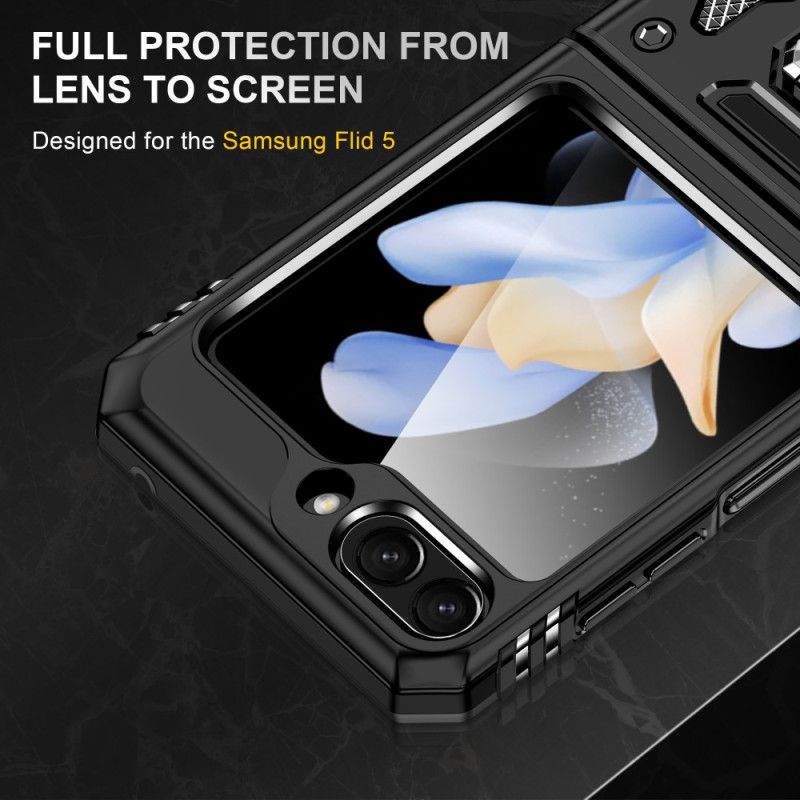 Deksel Samsung Galaxy Z Flip 5 Ring-holder Design Beskyttelse Deksel