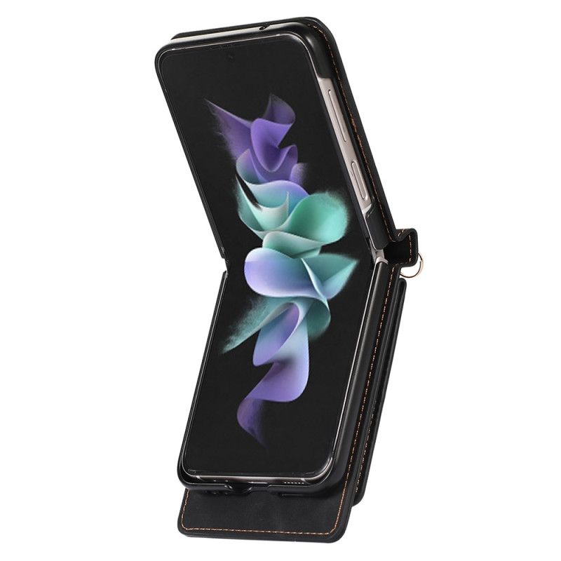 Deksel Samsung Galaxy Z Flip 5 Speilkortholder Og Skulderstropp Beskyttelse Deksel