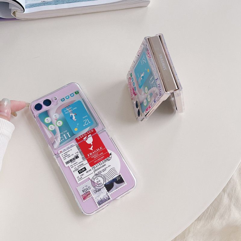 Deksel Samsung Galaxy Z Flip 5 Transparent Reise