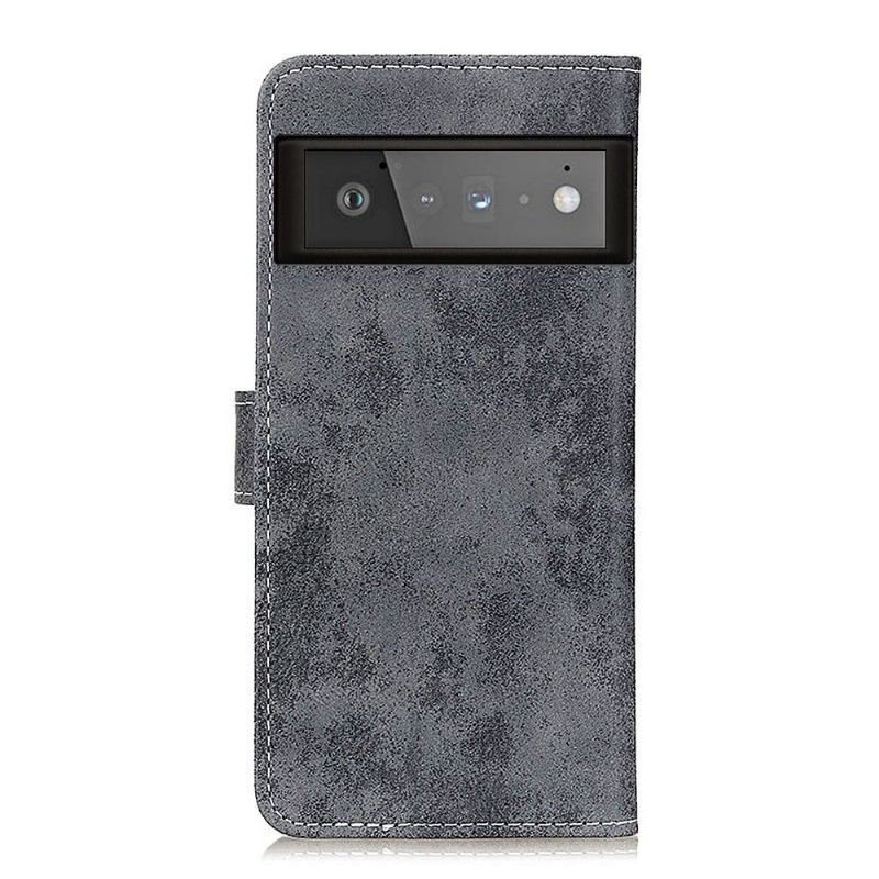 Folio Deksel Til Google Pixel 6 Pro Cyrius Faux Leather Vintage