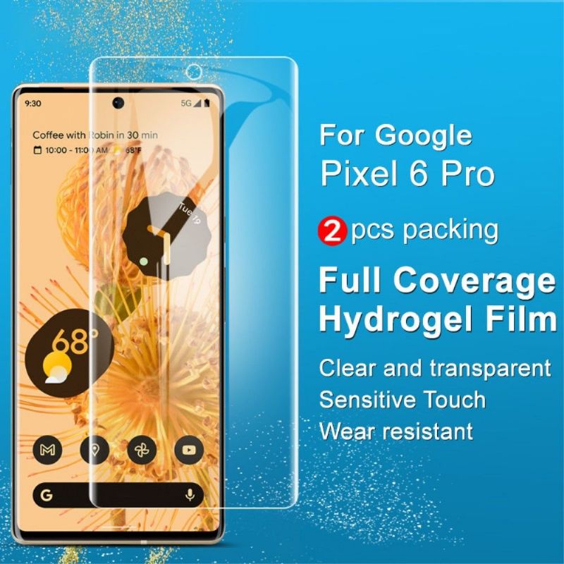 Google Pixel 6 Pro Hydrogel Skjermbeskytter (2 Stk)