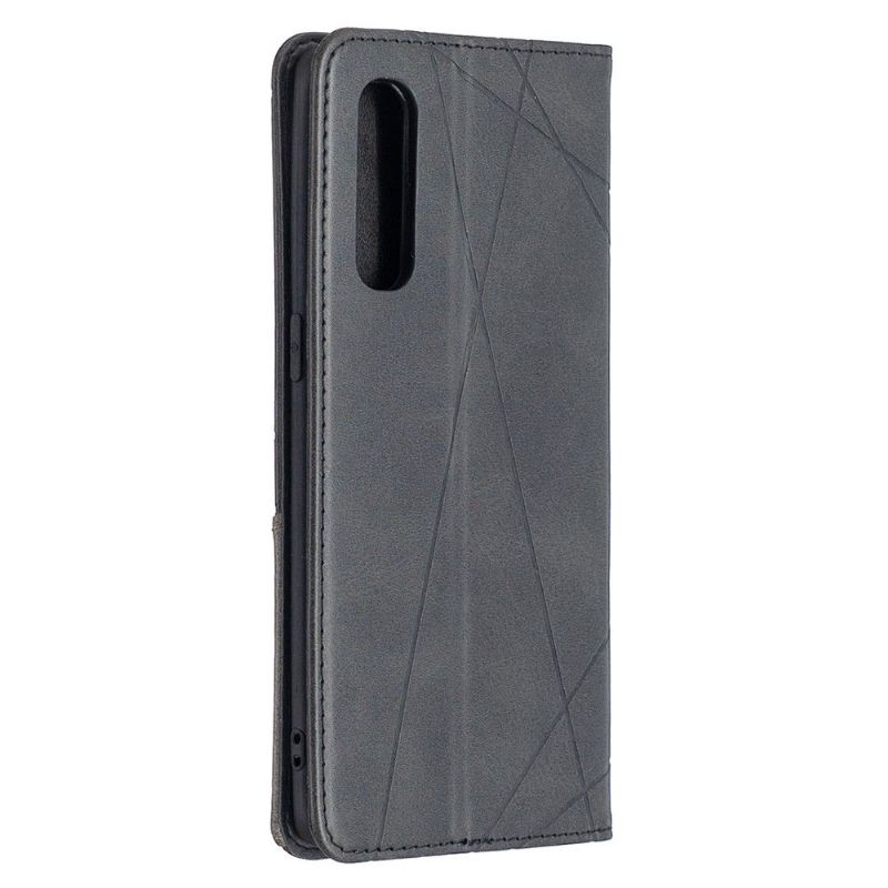 Folio Deksel Til Oppo Find X2 Neo Celinia Style Leather - Svart