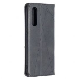 Folio Deksel Til Oppo Find X2 Neo Celinia Style Leather - Svart