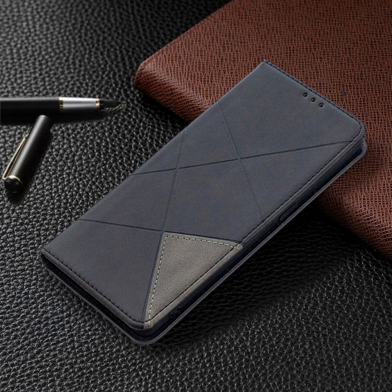 Folio Deksel Til Oppo Find X2 Neo Celinia Style Leather - Svart