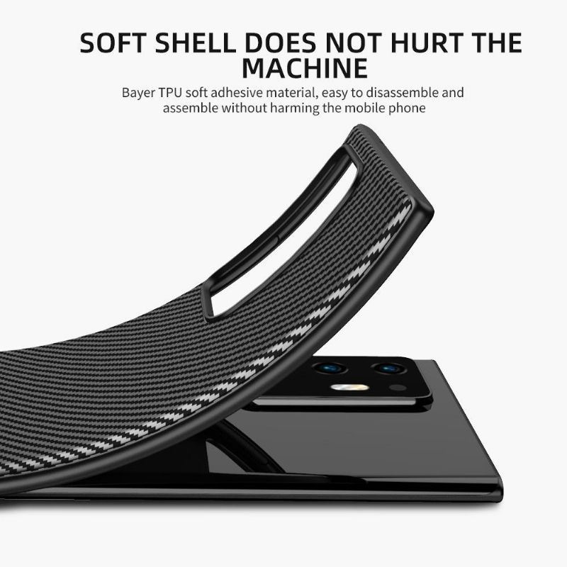 Deksel Til Samsung Galaxy Note 20 Ultra Ipaky Flexible Carbon