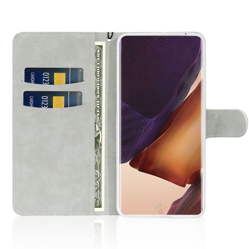 Folio Deksel Til Samsung Galaxy Note 20 Ultra Glitterkortholder