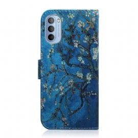 Etui Til Motorola Moto G31 / Moto G41 Mandelblomst