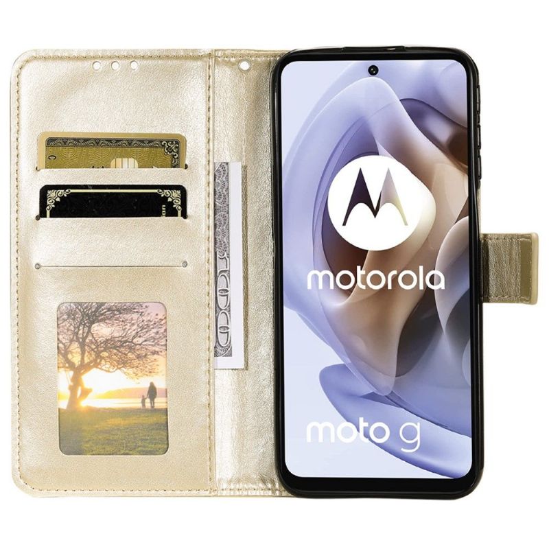 Folio Deksel Til Motorola Moto G31 / Moto G41 Sol Mandala