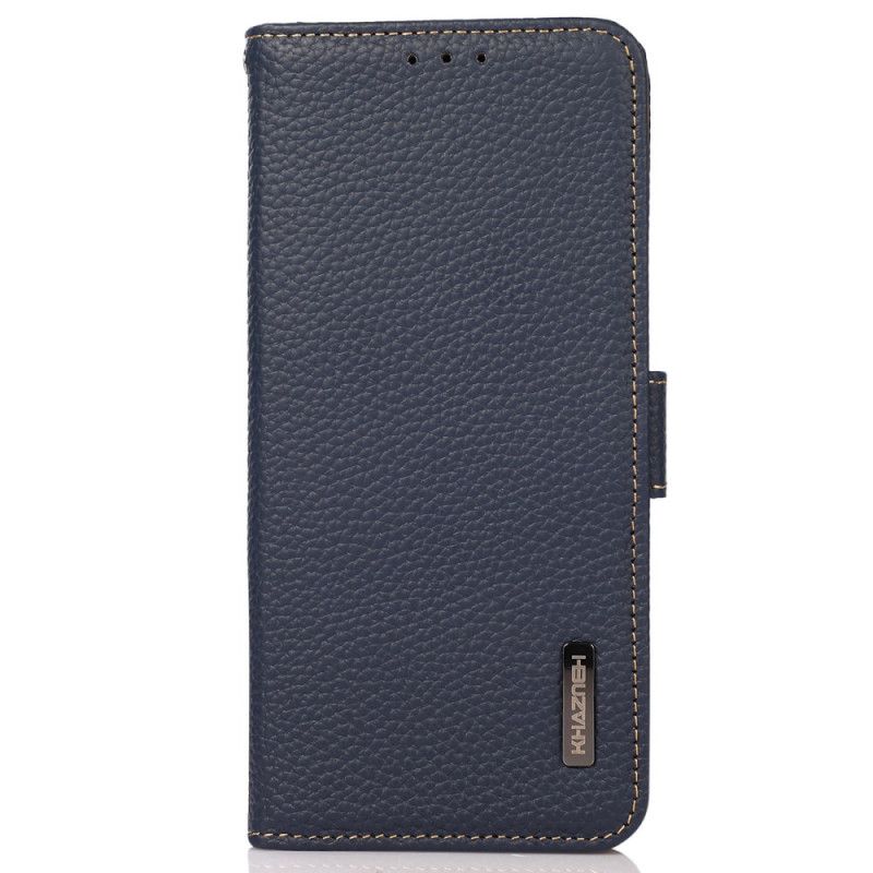 Folio Deksel Samsung Galaxy S24 Ultra 5g Khazneh Litchi Leather Beskyttelse Deksel